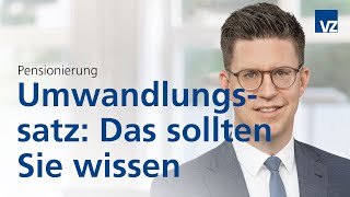 Umwandlungssatz Das sollten Sie wissen [upl. by Alegnaoj523]