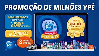 PROMOÇÃO DE MILHÕES YPÊ 2023  Como participar cadastrar e concorrer a 04 MILHÕES em prêmios [upl. by Alludba]