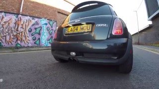 MINI COOPER S  R53  MILLTEK NON RESONATED EXHAUST  200BHP [upl. by Eenel]