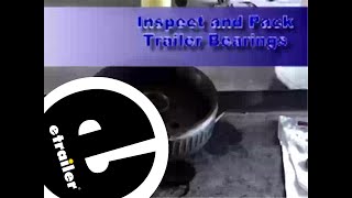 etrailer  Inspecting and Packing Trailer Bearings with Grease Demonstration [upl. by Pearse]