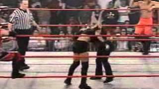 Wrestling NWA TNA Amazing Red amp Alexis Laree vs Kid Kash amp Trinity [upl. by Isadora]