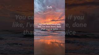 Sabrina Carpenter  taste lyrics songlyrics ytshorts shorts [upl. by Adam]