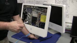 How toTake Apart an iMac  Part 1 Remove Front Panel [upl. by Nayllij]