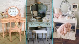 DIY Vintage Shabby Chic Vanity decor Ideas 2017 ❤Home decor amp Interior design❤  Flamingo mango [upl. by Bartley]