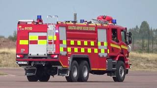 Waldbrände Schweden Auch Flughafenfeuerwehren in Alarmbereitschaft [upl. by Nilyam]