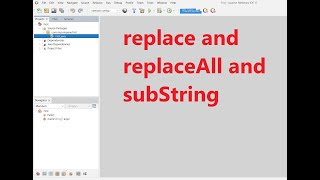 شرح replace and replaceAll and subString in java [upl. by Nnaeirb759]