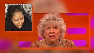 American Reacts Miriam Margolyes Shocks with story about Laurence Olivier [upl. by Burtie110]