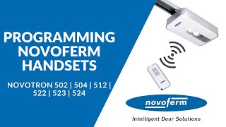 How to Program Novoferm Handsets [upl. by Iuq]