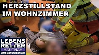 „Drück weiter“ Herzstillstand und sofortige Reanimation im Wohnzimmer  Lebensretter hautnah SAT1 [upl. by Okika91]