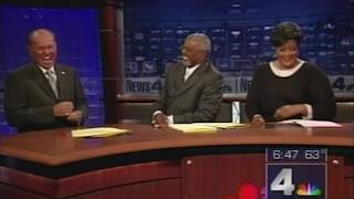 News Anchors Cant Stop Laughing At Falling Model [upl. by Jaymee115]