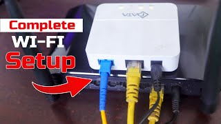 Complete WIFI installation Setup WIFI Router and ONU Complete broadband connection setup [upl. by Asiluy472]