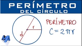 Perímetro del circulo quotmedida de la circunferenciaquot [upl. by Lilah]