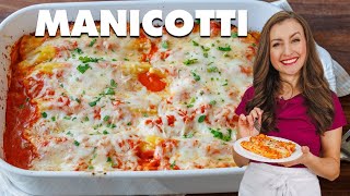 Easy Manicotti Recipe  Family Favorite Perfect for Weeknights [upl. by Anirtruc]