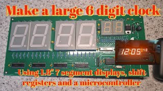 Build a large LED wall clock with 18quot digits plus 08quot for seconds Uses DS3231 RTC for accuracy [upl. by Breeze]