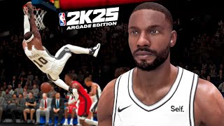 NBA 2K25 Arcade Edition Posterizer Dunks in 1st Career Gameplay [upl. by Shaine573]