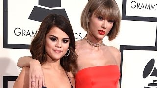 Taylor Swift vs Selena Gomez 2016 Grammys Fashion [upl. by Ateiram]