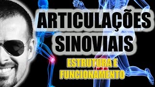 Sistema Articular Estrutura e funcionamento das articulações Sinoviais  Anatomia  VideoAula 038 [upl. by Curren]