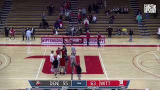 Mens Basketball  Wittenberg vs Denison [upl. by Rubie]