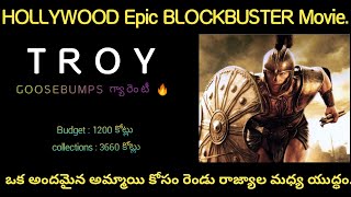 Troy full movie explained in telugu  Bradpitt  Achilles Trojaqn war greece vs troy [upl. by Harvie726]