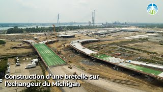 Construction dune bretelle sur léchangeur du Michigan [upl. by Slocum]