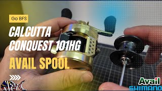 Avail Shallow Spool Shimano Calcutta Conquest 101hg 2021 BFS [upl. by Lissie]