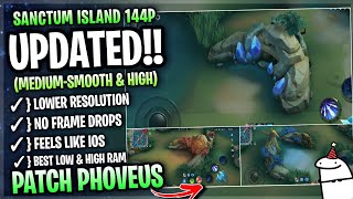 Updated Sanctum Island SMOOTH MAP In Mobile Legends  Config Ml Anti Lag Improve FPS  Patch Phoveus [upl. by Jarrow]