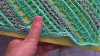 TUTO au crochet  Bloquer son châle [upl. by Kilian]