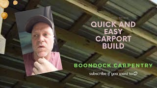 quick and easy carport build [upl. by Erik226]