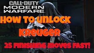 The Fastest And Easiest Way To Unlock Krueger Modern Warfare [upl. by Bat24]