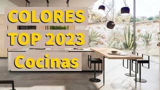 COLORES de COCINAS MODERNAS TENDENCIAS 2023  DE QUE COLOR SON LOS MUEBLES DE COCINA EN 2023 [upl. by Selle]