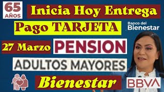 URGENTE Aviso ADULTOS MAYORES💰CAMBIA de MEDIO de COBRO🧓PAGO PENSION BIENESTAR 65 y mas💳👵 27 MARZO🤑👆 [upl. by Bernardo188]