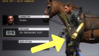 MGSV Phantom Pain  Unlock Ground Zeroes Save Data Items Metal Gear Solid 5 [upl. by Naik]