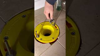 setting a toilet on a new flange extension kit like a real plumber [upl. by Kazimir]