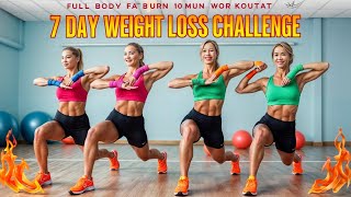 7 Day Weight Loss Challenge  Full Body Fat Burn Workout at Home [upl. by Erna]