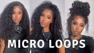 How to apply Micro Ring  Loop Hair Extensions step by step instructions Micro Ring Loop [upl. by Saidnac680]