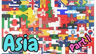 Flags of the World Part 1 Discover the Flags of Asian Countries [upl. by Eisiam946]