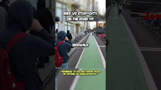 Biker vs stupidity in NYC karen funny newyork npc [upl. by Mrots]