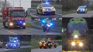 Spookrijdend Veel hulpdiensten ingezet voor een medisch incident in een bos in OudAlblas [upl. by Aielam]