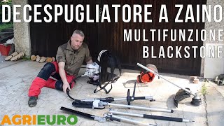 Decespugliatore Multifunzione a zaino Blackstone BCI 520 BP [upl. by Cuttie676]