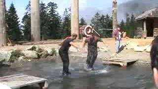 Lumberjack Show  Log Rolling Competition [upl. by Handler]