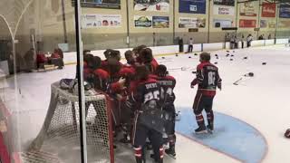 Finale entre Montréal et SaintHyacinthe lors du Tournoi midget AA à Drummondville [upl. by Berga436]