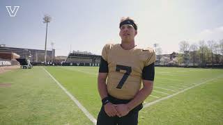 Vandy Football  Drew Dickey Interview Spring Football [upl. by Dippold]