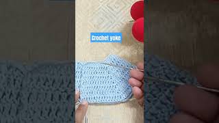 Crochet yoke youtubeshorts emercrochet handmade [upl. by Muire]