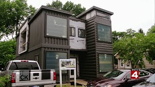 How shipping containers become new homes in Detroit [upl. by Syman]