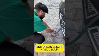 MOTORSİKLETTEN BENZİN NASIL ÇEKİLİR motovlog [upl. by Aihsekin113]