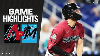 Dbacks vs Marlins Game Highlights 81924  MLB Highlights [upl. by Clorinde]