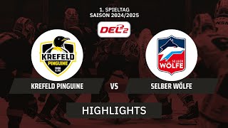 DEL2 Krefeld Pinguine vs Selber Wölfe  Highlights  1 Spieltag  SDTV Eishockey [upl. by Gilpin514]