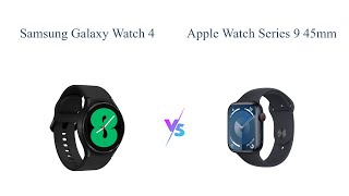 Samsung Galaxy Watch 4 vs Apple Watch Series 9 Comparison 🌟 [upl. by Nicram]