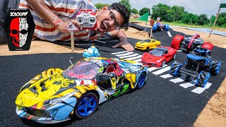 RC Car Racing Challenge on Mini Highway  Looser Will Eat JOLOCHIP🥵 [upl. by Angelico]