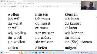 Немецкий язык Модальные глаголы Спряжение [upl. by Allit]